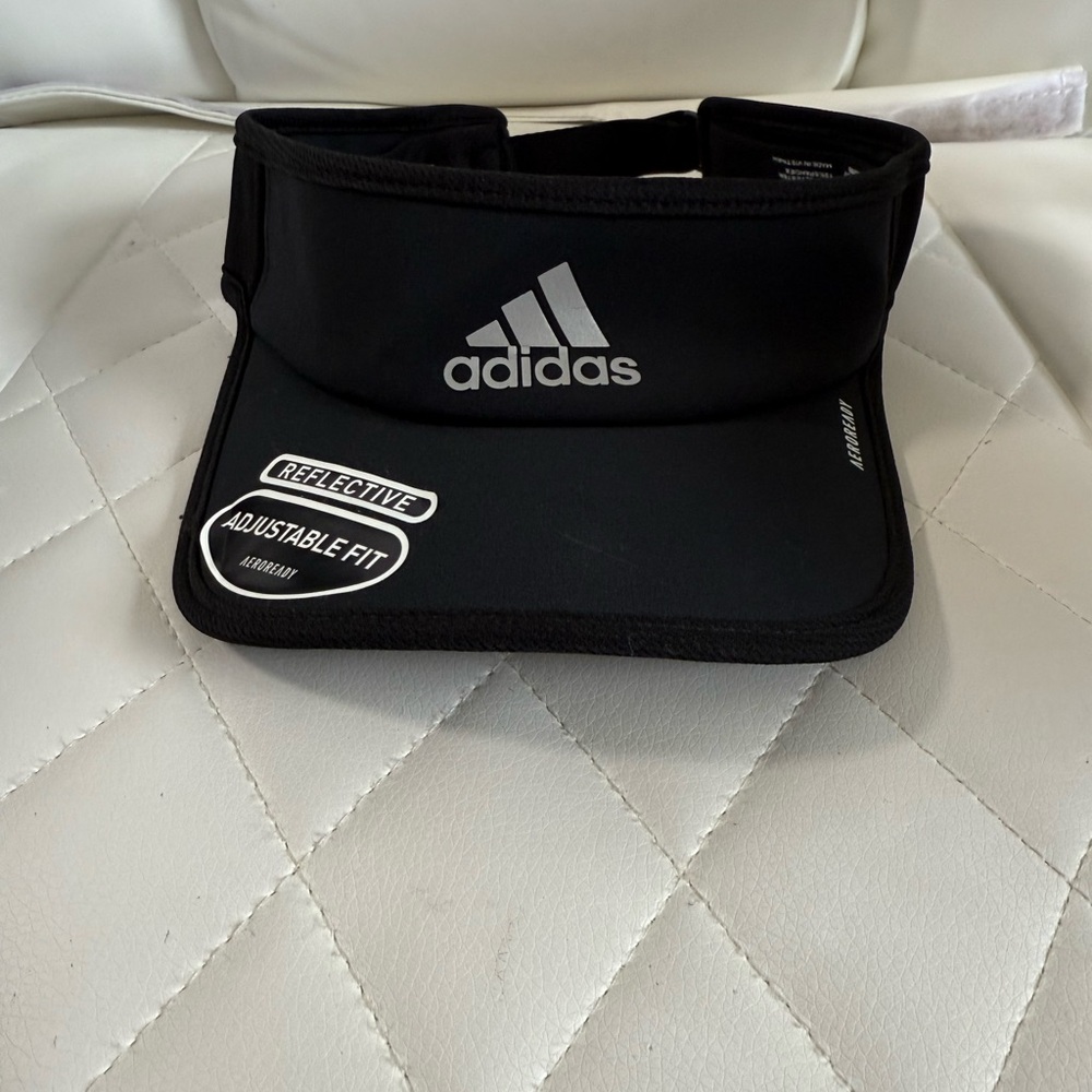 Adidas Black and Gray Visor
